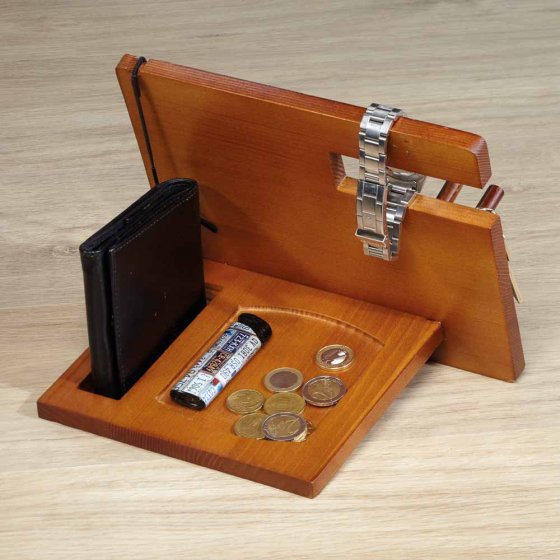 Organiseur en bois avec porte-clés 