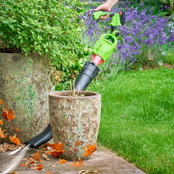 Draadloze telescopische bladblazer 