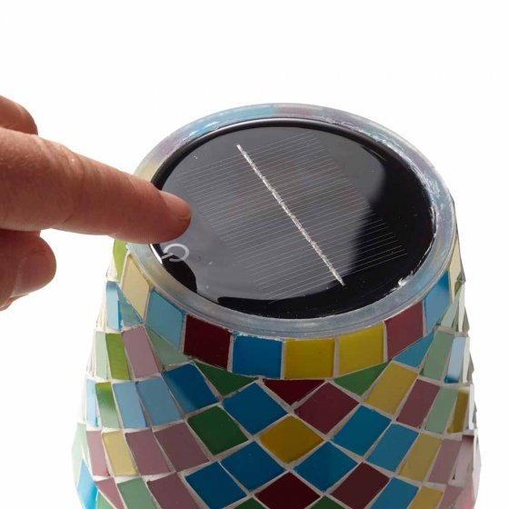 Lampe de table mosaïque solaire 