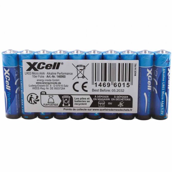 Paquet de 100 piles AAA 