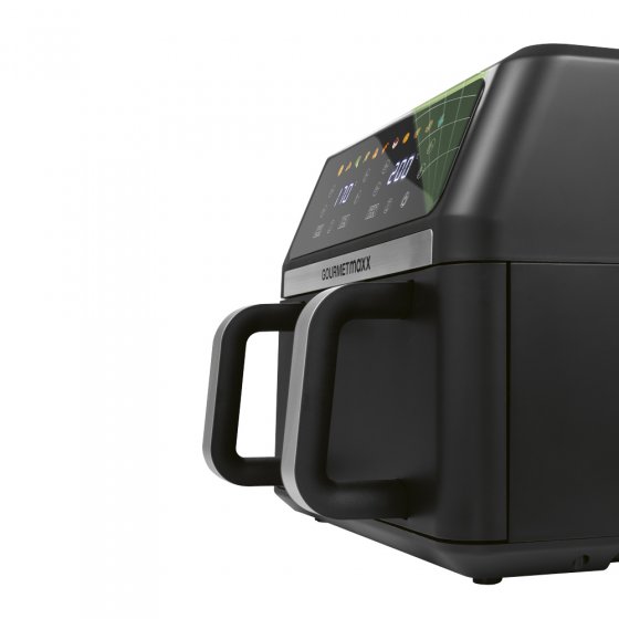 Heteluchtfriteuse met dubbele lade 