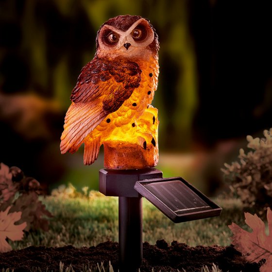Chouette solaire à LED lot de 2 