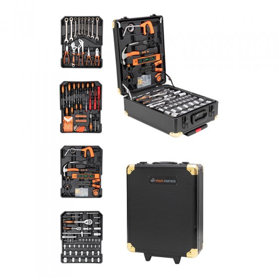 Gereedschapskoffer trolley 396-delig 