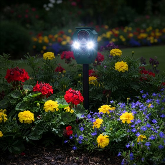 Mini repousse-animaux solaire à ultrasons 