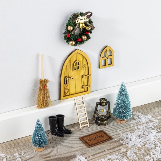 Kabouterdeurtje met accessoires 