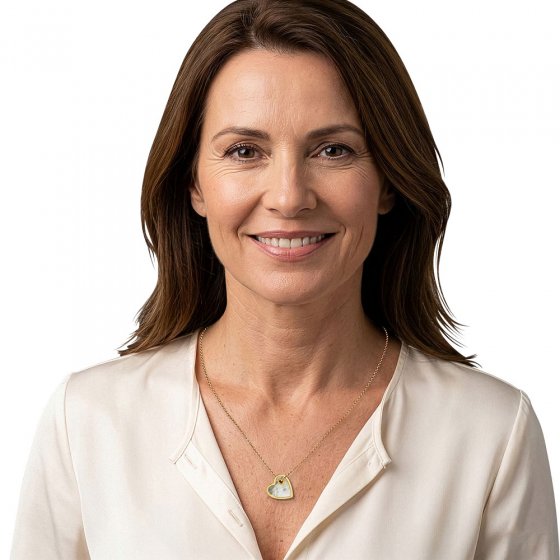 Collier avec cœur en nacre 