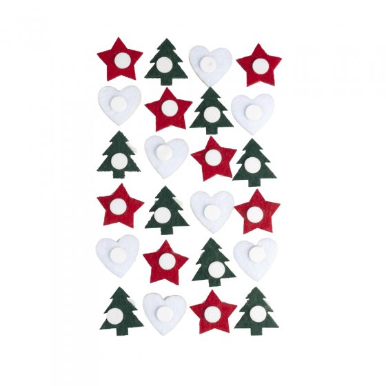 Autocollants en feutre « Calendrier de l'Avent » 