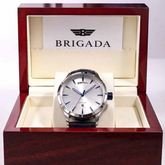 Herenhorloge in zilver 