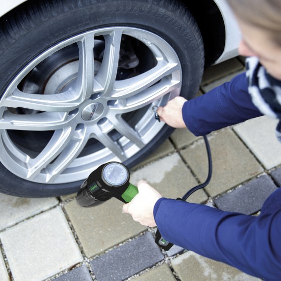 2-in-1 accustofzuiger & compressor 