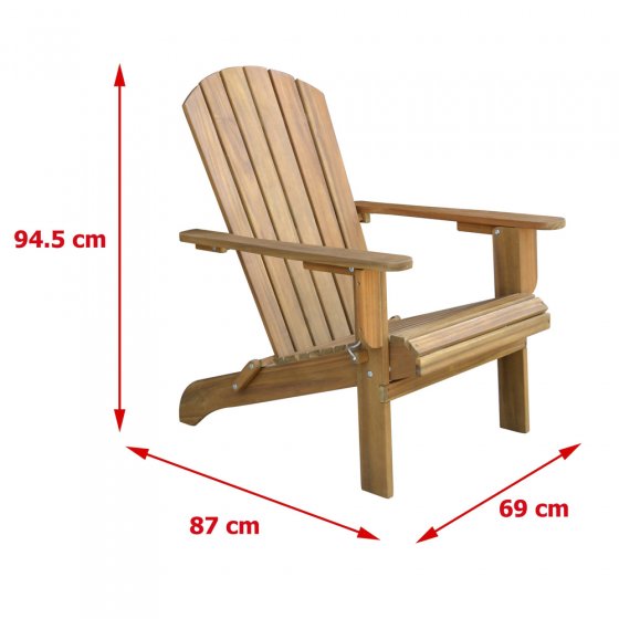 Chaise de jardin en bois  