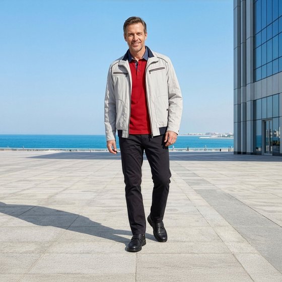 Blouson en coton mélangé 