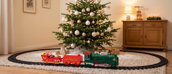 Elektronische kersttrein met rook 