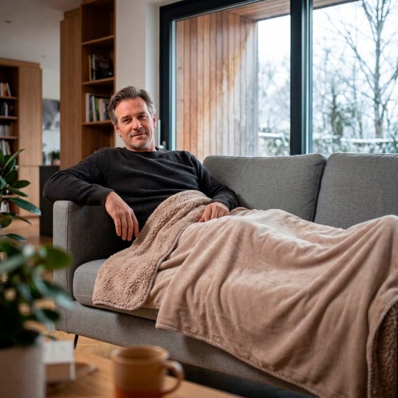 Omkeerbare woon deken 