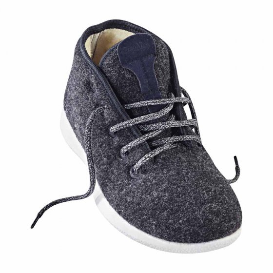 Wollen sneakers, enkelhoog 