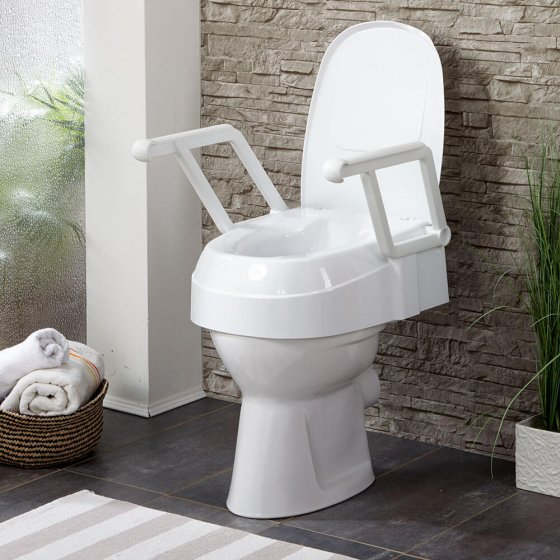 Toiletbrilverhoger met armsteun 