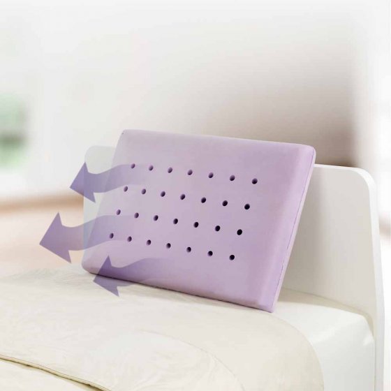 Visco-neksteunkussen met lavendel 