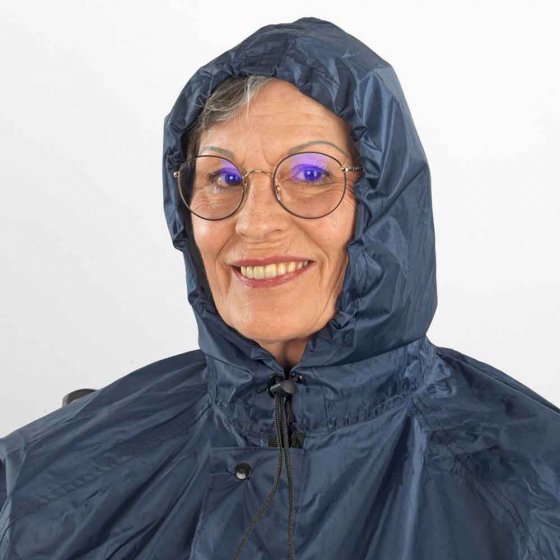 Rolstoel-regencape met mouwen 