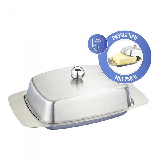 Boterhamtrommel, roestvrij staal 