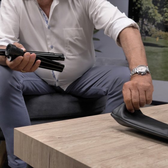 Canne pliante avec sac 