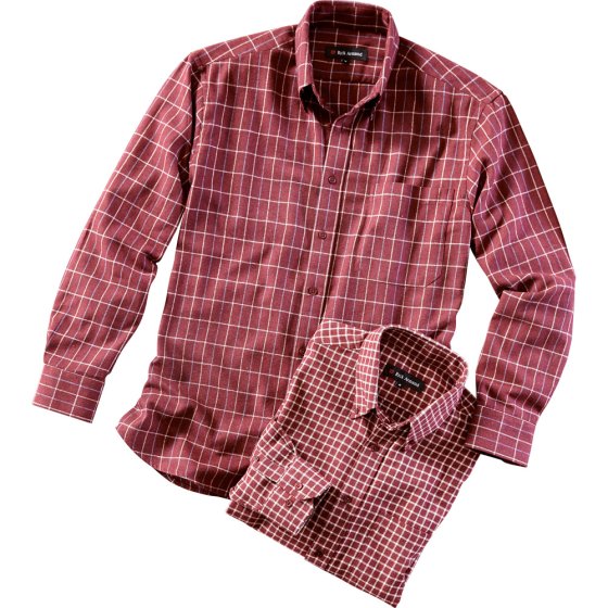 Set van 2 geruite flanel overhemden 