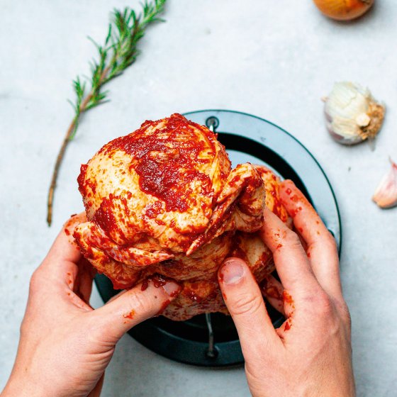 Support de cuisson pour poulet 