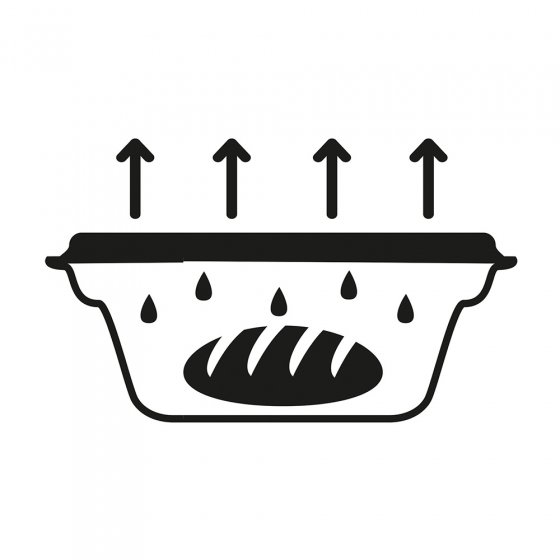 Broodtrommel met versheidsmembraan 8 liter inhoud 