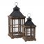 Lot de 2 lanternes en bois - 4