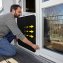 Telescopisch hor voor balkon- en terrasdeuren, wit - 4