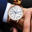 Chronographe pour homme avec bracelet en cuir - 4