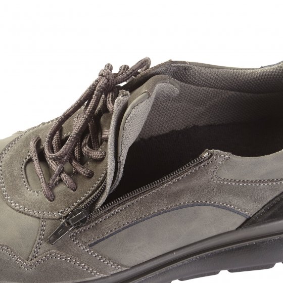Chaussures confort à lacets avec fermeture éclair 