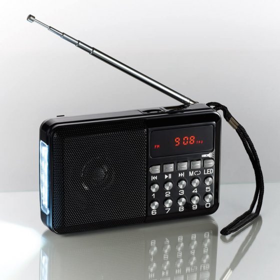 Multifunctionele radio met licht 