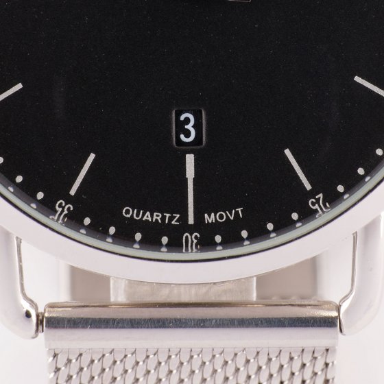 Montre en maille milanaise argentée 