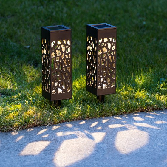 SOLARLAMPEN ’LUMIÉRE’, SET VAN 2 STUKS 