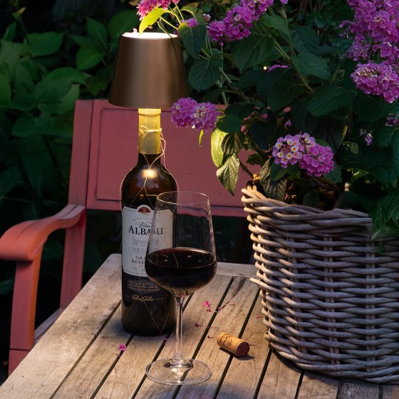 La lampe-bouteille créative 