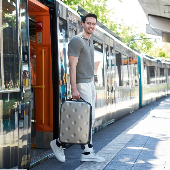 Ultraplatte rolkoffer 