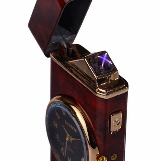 Briquet plasma avec affichage de l'heure 