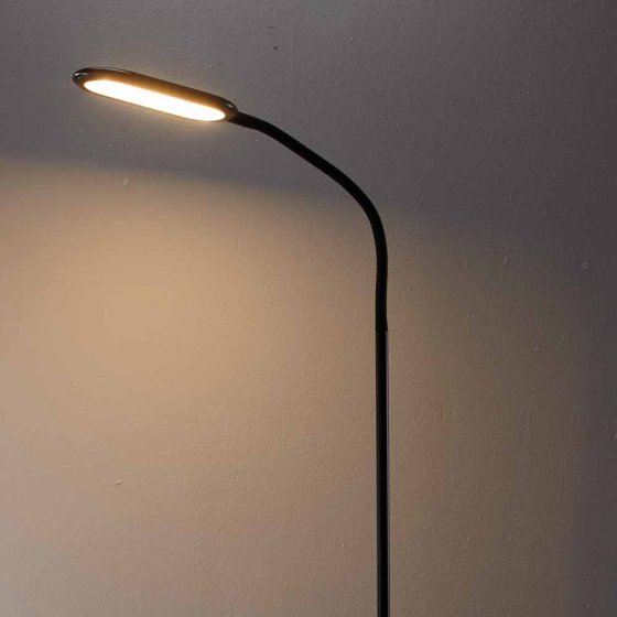 Staande lamp met zwanenhals 