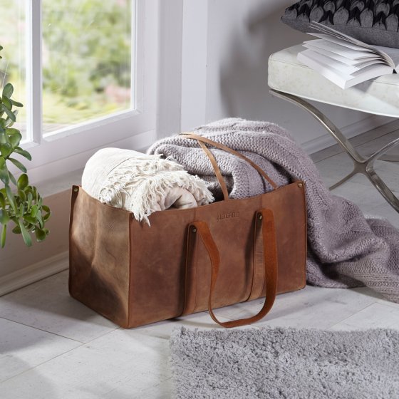 Universele tas van rundleer 