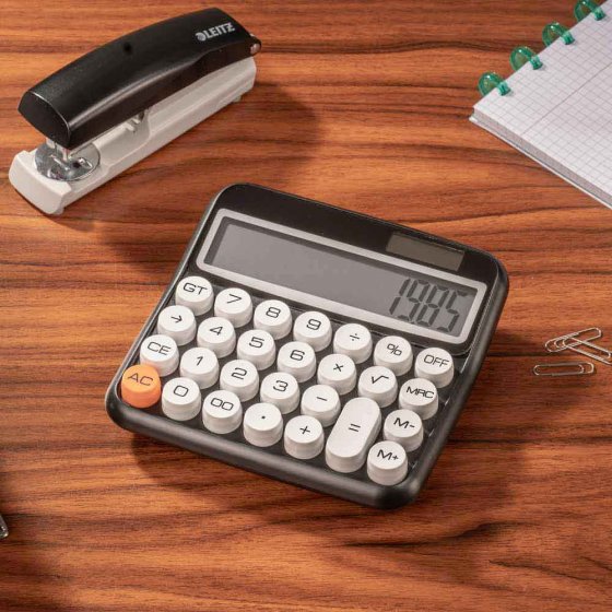 Calculette de poche à grandes touches style rétro 