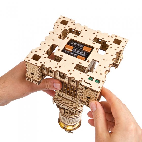 Houten model vuurtoren van Alexandrië 