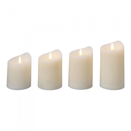 Bougies LED en cire véritable 