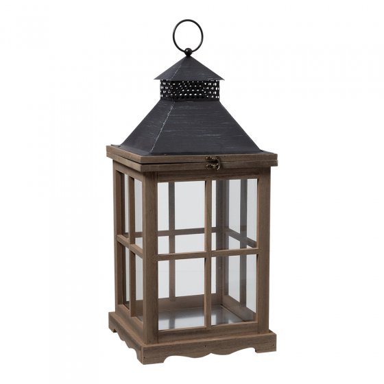 Lot de 2 lanternes en bois 