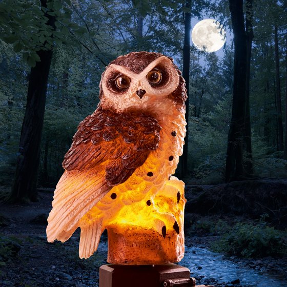 Chouette solaire à LED lot de 2 