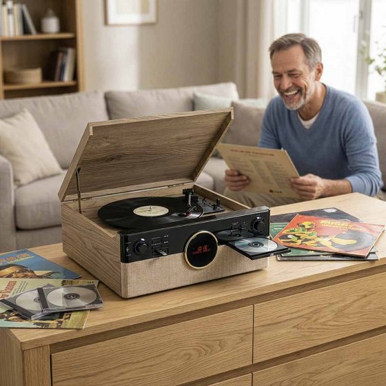 DAB+-retromuzieksysteem 