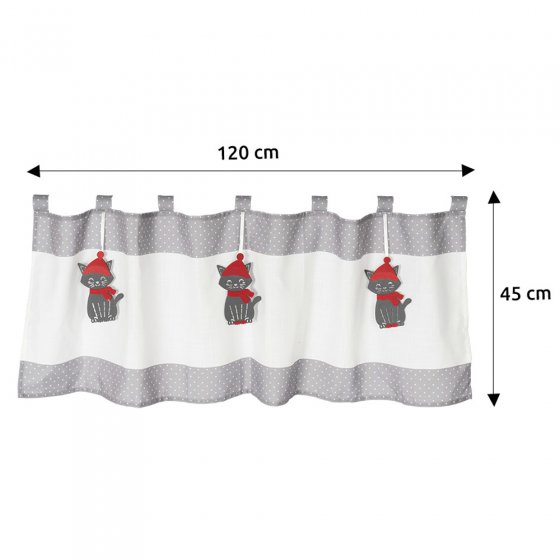 Bistrogordijn Winterkatjes 