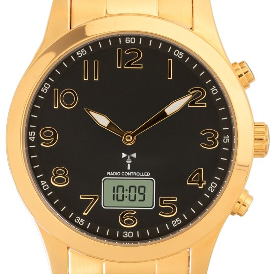 Montre-bracelet radio en or 