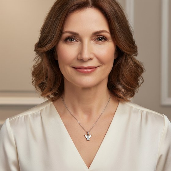 Collier avec pendentif ange 