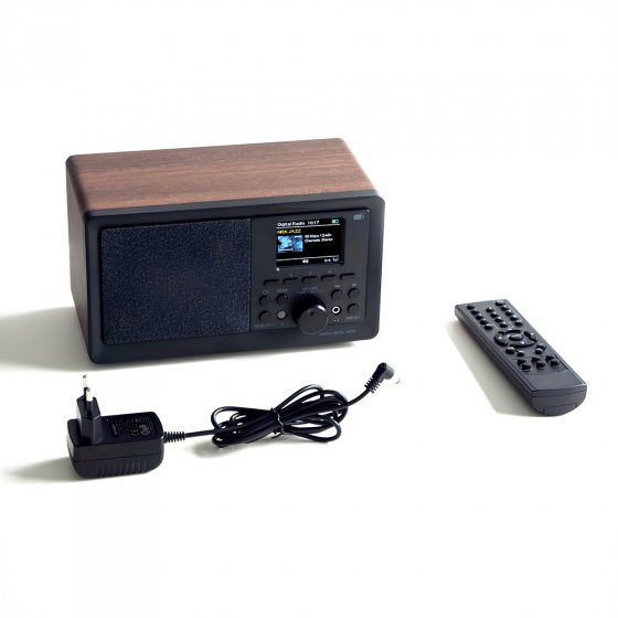 Retro DAB+-radio in houtlook 