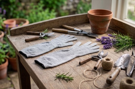 Gants de jardinage à manches longues (1 paire) 