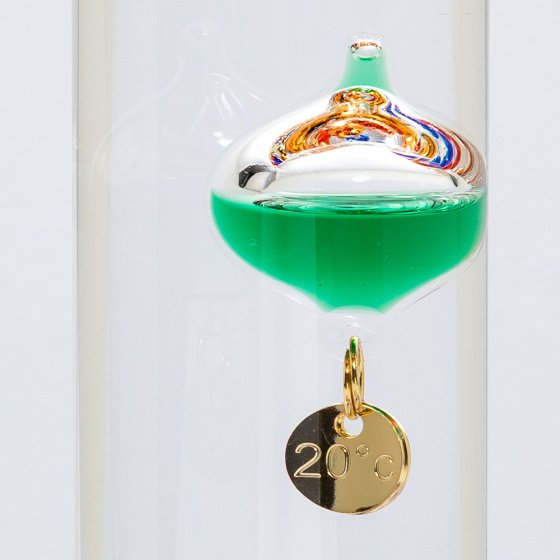 Thermomètre en verre Galileo de 28 cm 
